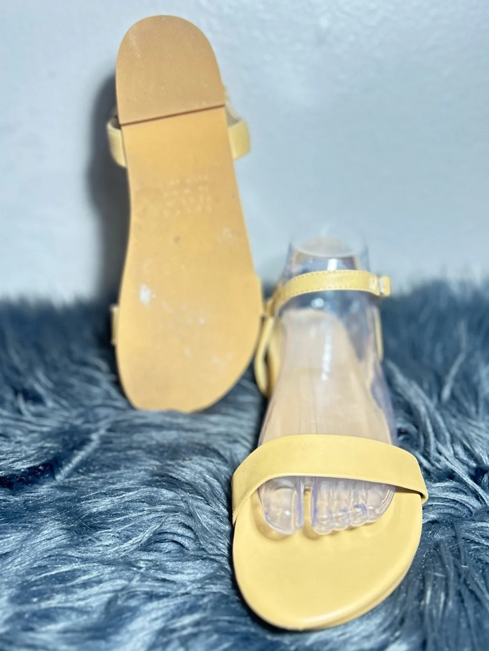 SECRA WILLOW CARAMEL TAN Ankle-Strap Flat Sandals SIZE US 8.5